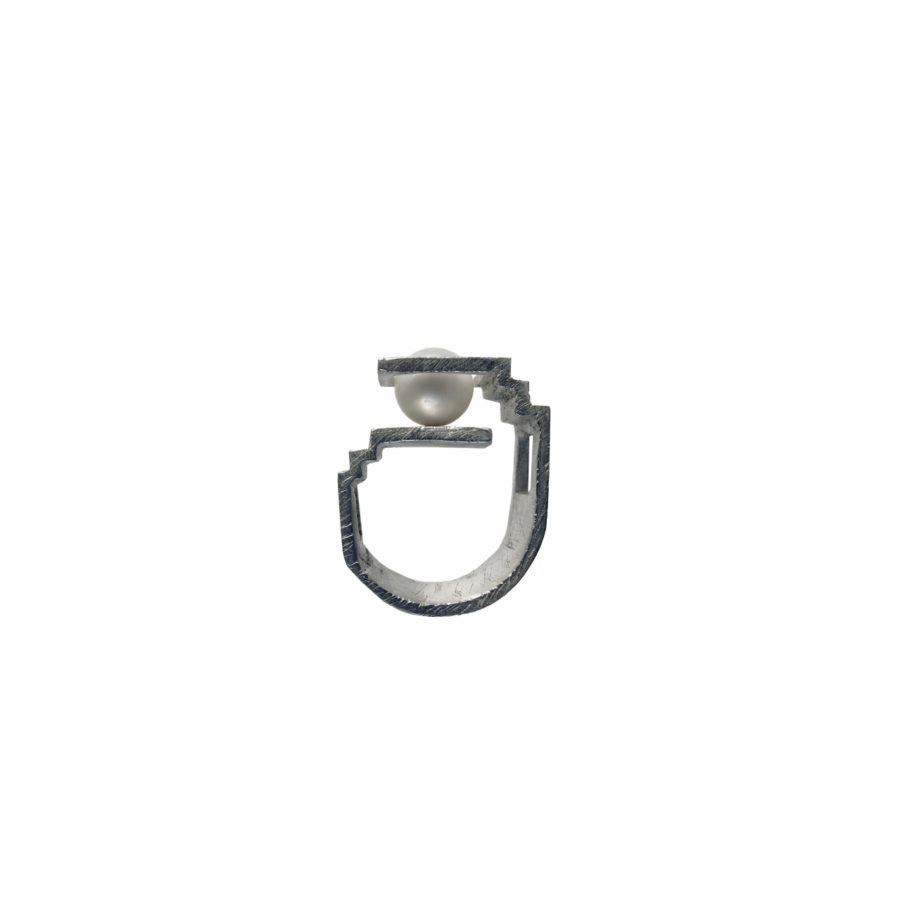 Etienne Silver Ring | Unconventional Pearls by Co.Ro. Jewels