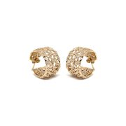 Gasometer Earrings Gold Plated Bronze
