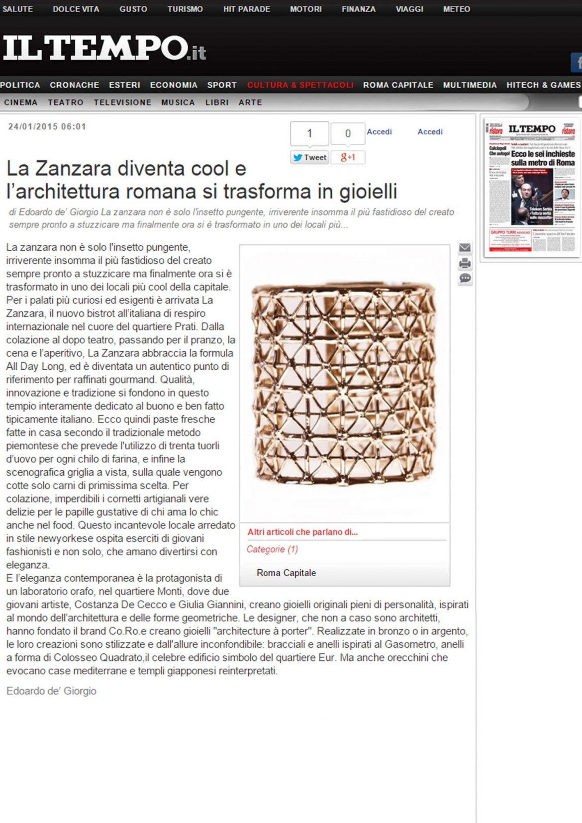 Il Tempo | Co.Ro. Jewels