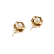 Nara Earrings Gold Plated Silver and Pearls