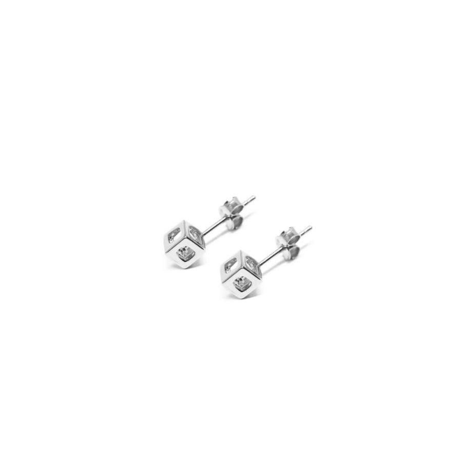 q.bo. earrings silver pure geometry Co.Ro. Jewels