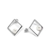 Tokyo Earrings 925 Silver Sterling and Pearls