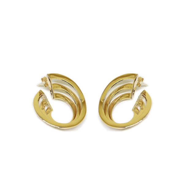 Solomon Guggenheim New York Earrings Co.Ro. Jewels Gold Plated Bronze