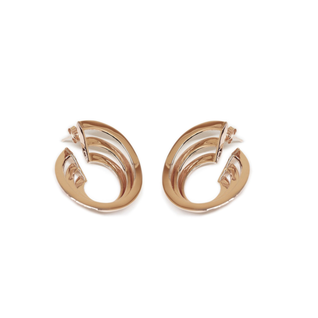 Solomon Guggenheim New York Earrings Co.Ro. Jewels Rose Gold