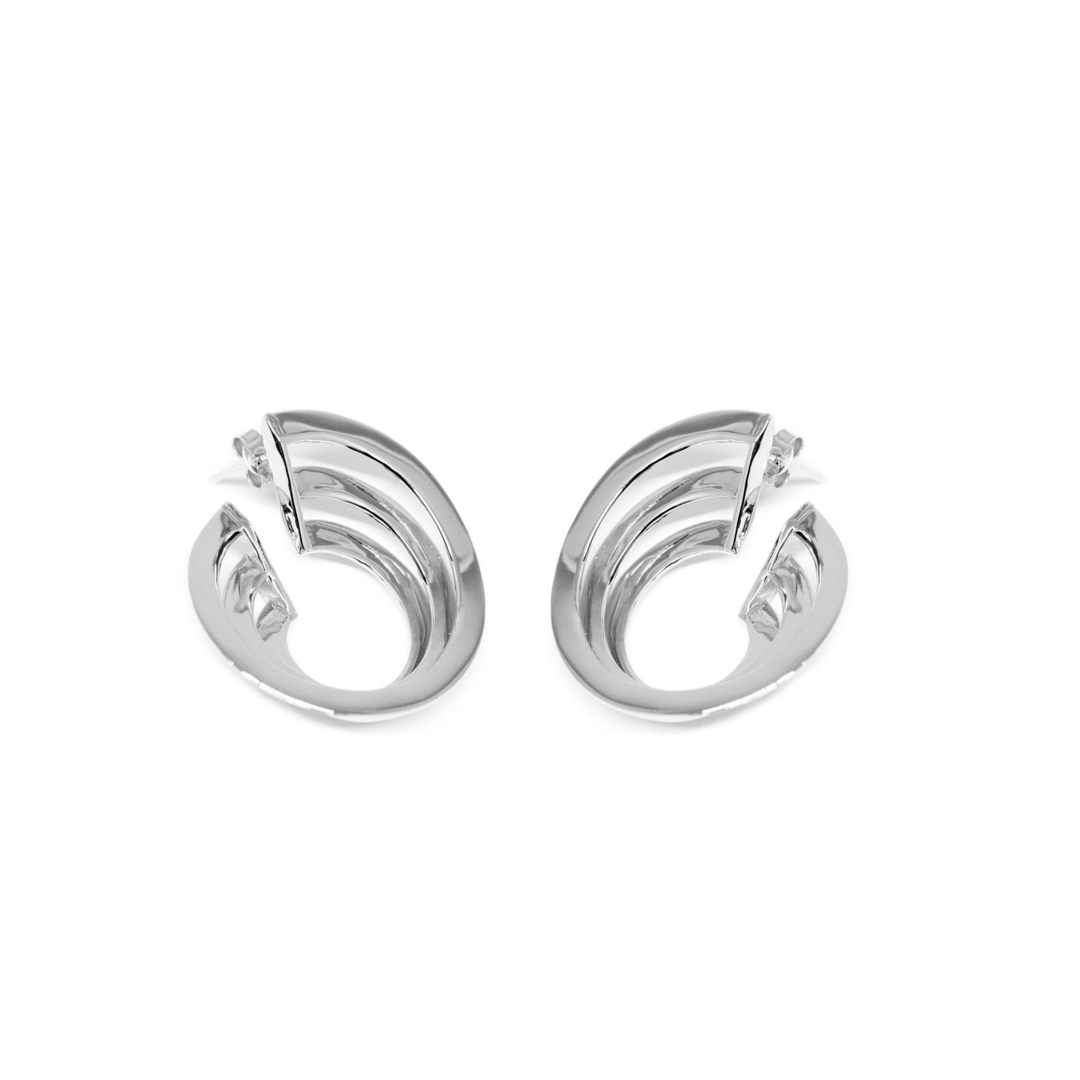 Solomon Guggenheim New York Earrings Co.Ro. Jewels Silver