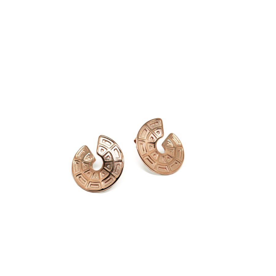 orecchini pantheon dome oro rosa 1 copia