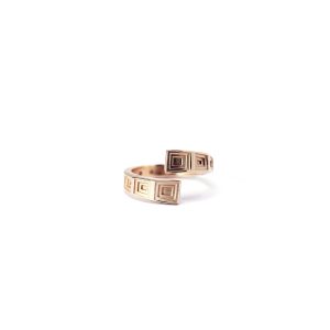 Anello pantheon oro rosa 1