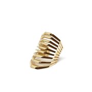 Spanish Steps Ring Gold Plated Silver