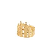 Duomo Ring gold plated 925 sterling silver