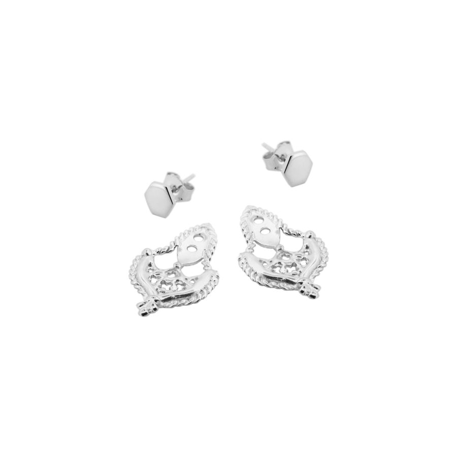 Earjackets Venezia silver 2