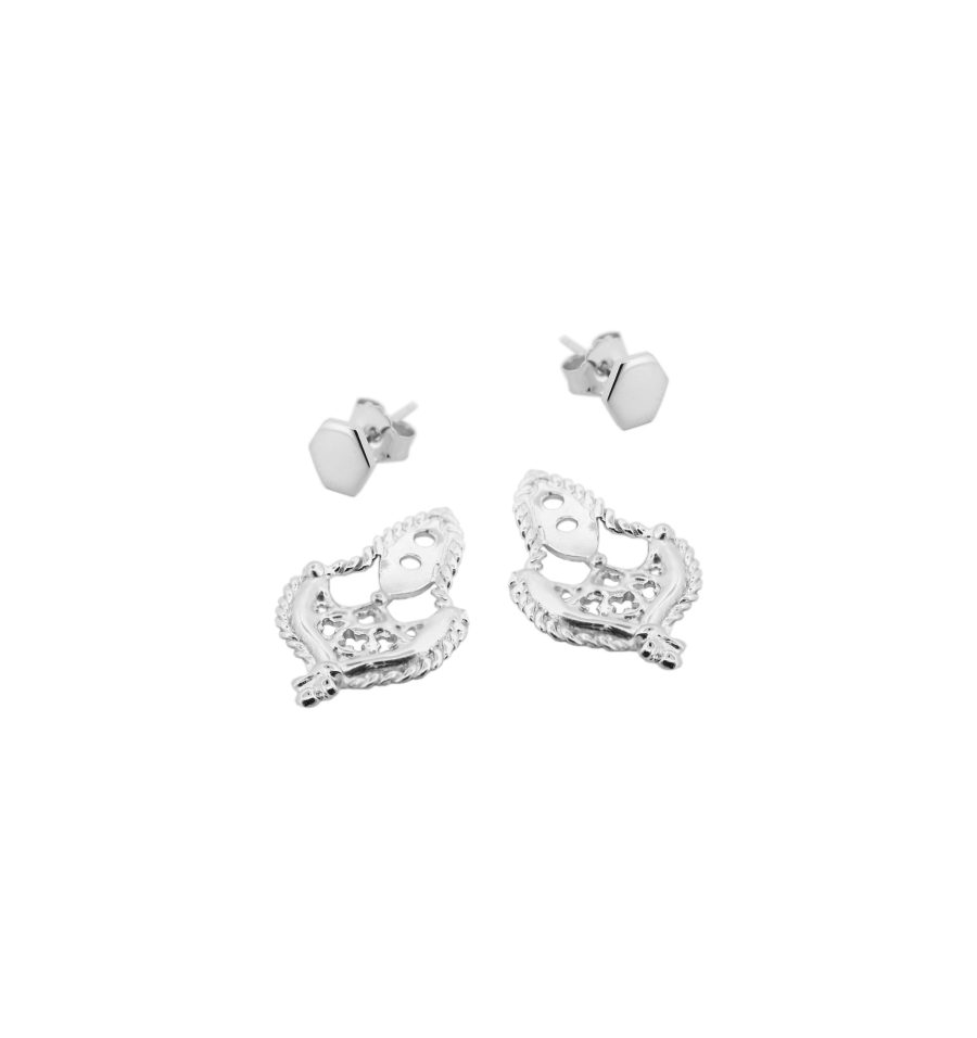 Earjackets Venezia silver 2