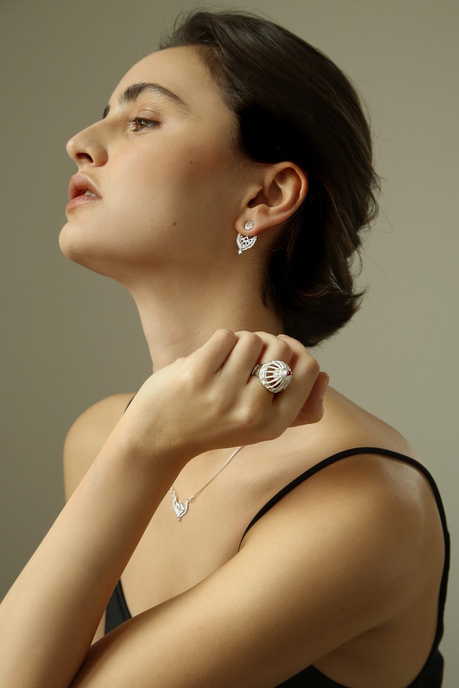 earjackets venezia indosato silver 2