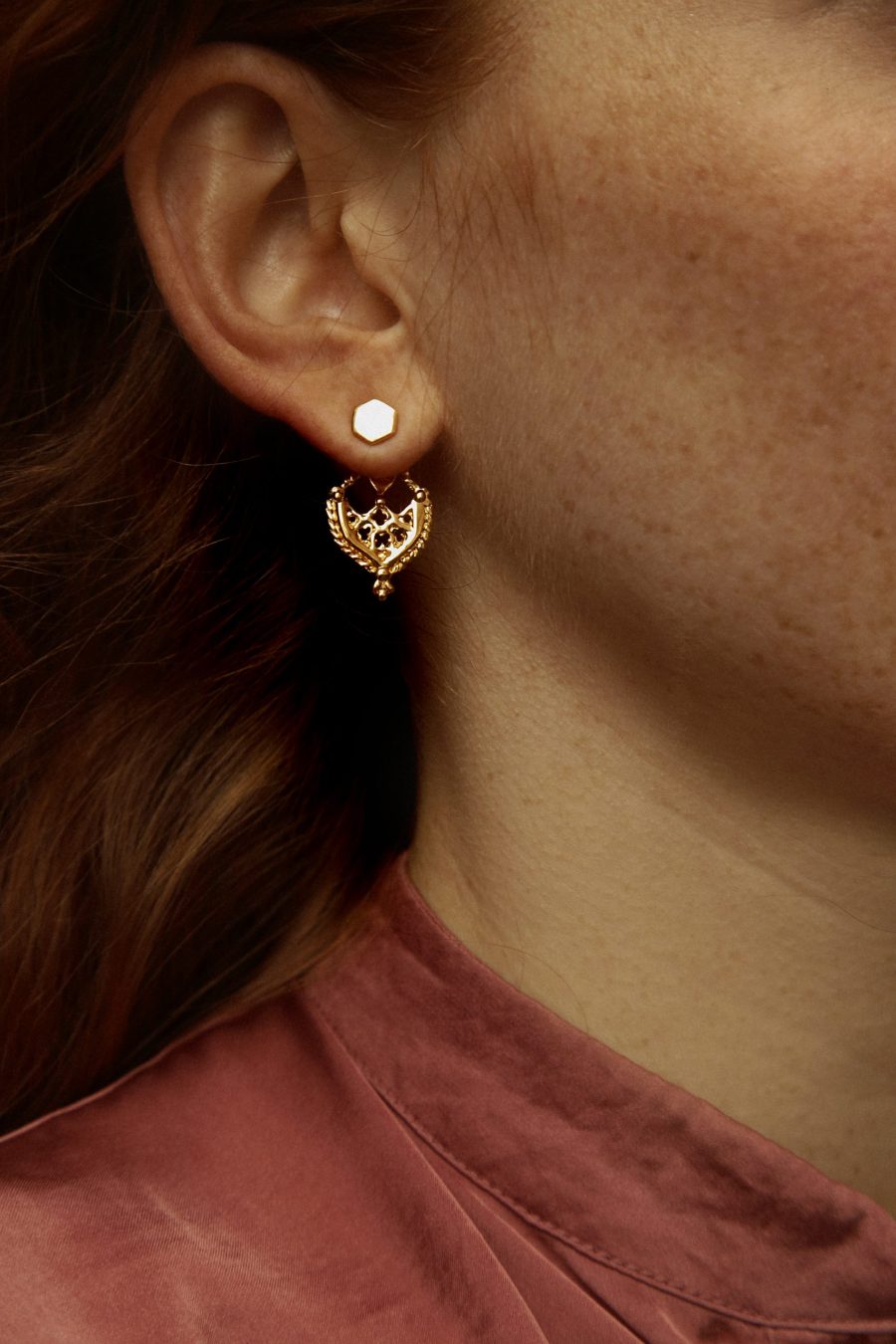 earjackets venezia indossato oro