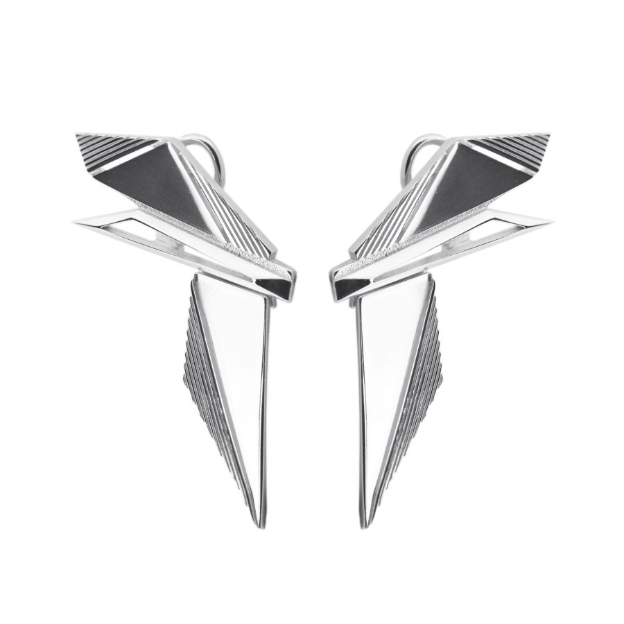 Orecchini Shard argento 1
