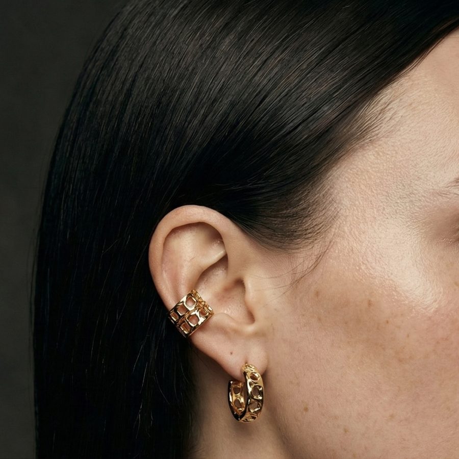 earcuff acquedotto oro Indossato